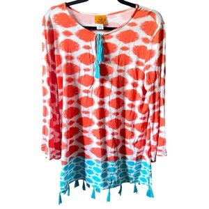 RUBY RD | BRIGHT TASSELED SUMMER BLOUSE